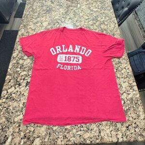 Orlando Florida Red Graphic T-Shirt